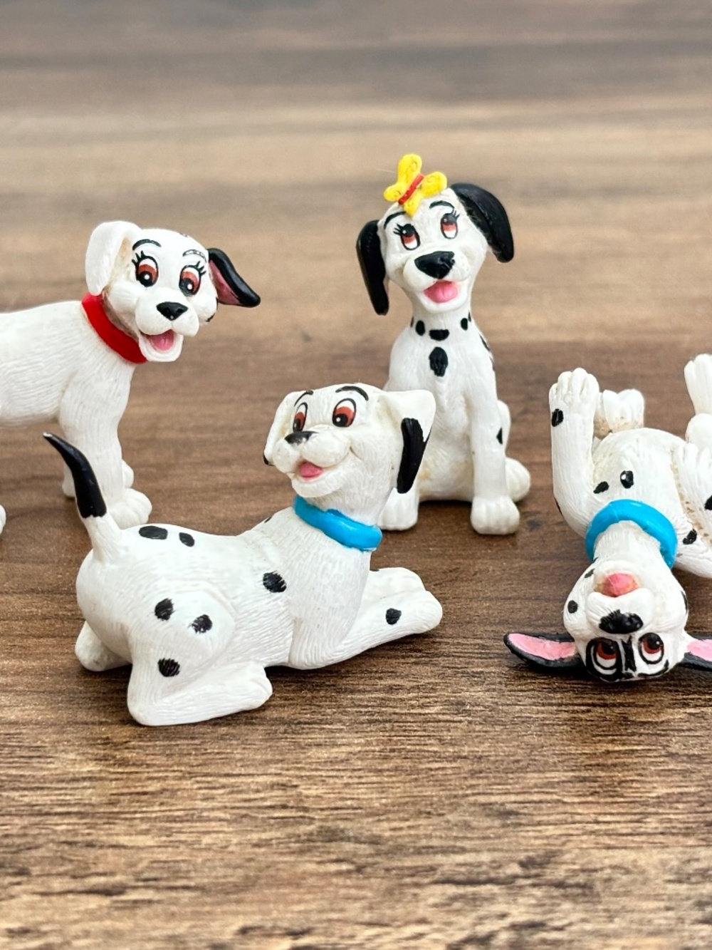 VINTAGE 1990s Applause Disney 101 Dalmatians Mini PVC Figures Collectibles LOT 4